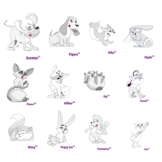 12 Pack Assorted Crayola® Scribble Scrubbie™ Pets Michaels